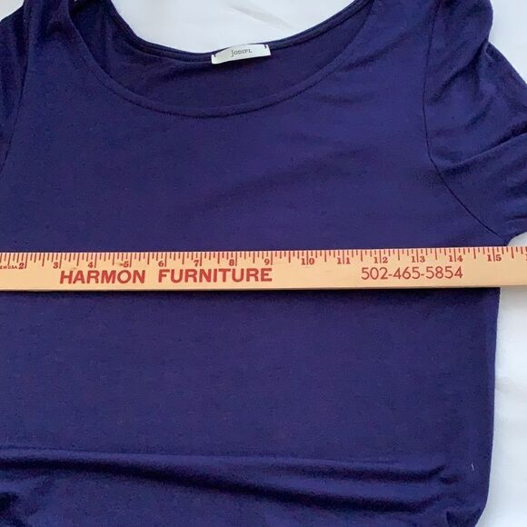 Jodifl Small navy blue tunic with white lace over sheer gray - Picture 10 of 10